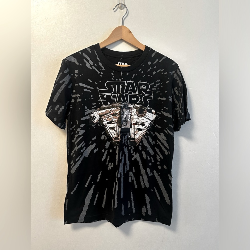 Star Wars Millennium Falcon Black Kids T-Shirt Size XL